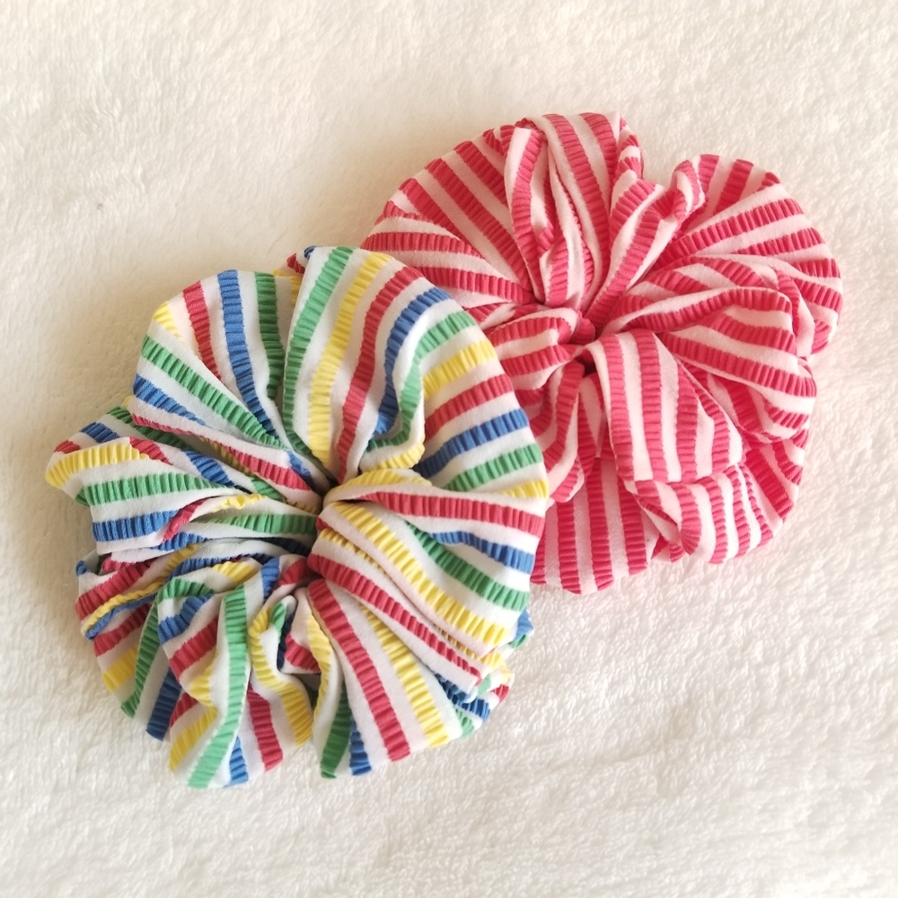 SOLID & STRIPED | Pair of Scrunchies